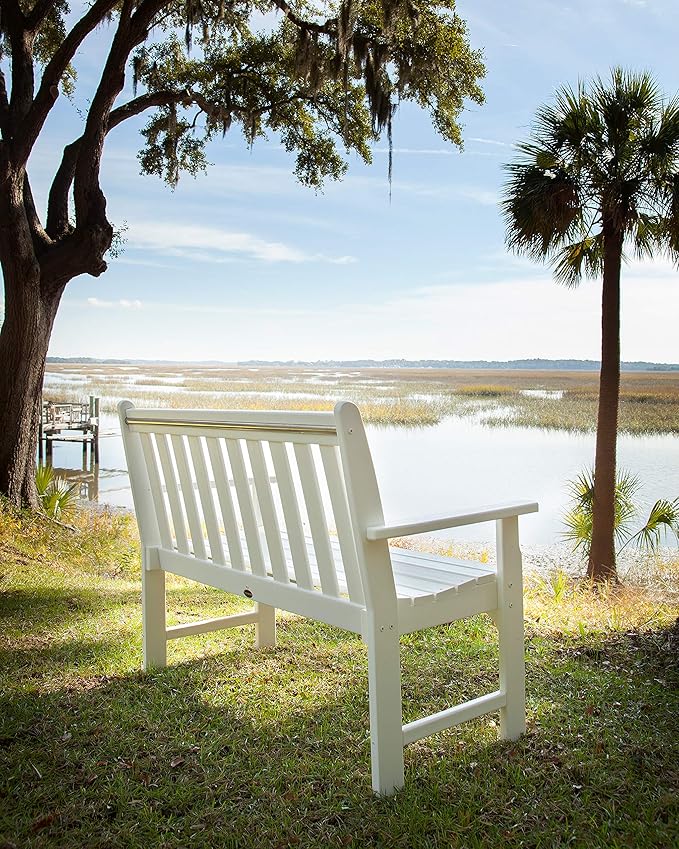 POLYWOOD GNB48TE Vineyard 48" Bench, Teak - Photo 9