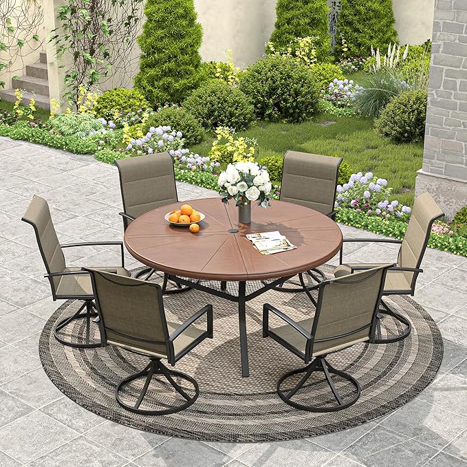 VICLLAX Round Patio Dining Table - Photo 2
