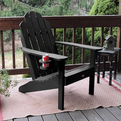highwood Screw-On Cup Holder for Adirondack Chairs, Black