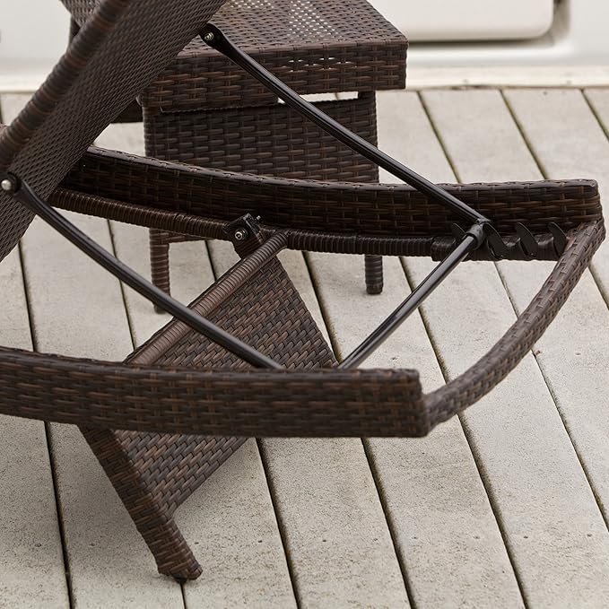Christopher Knight Home Salem Outdoor Wicker Adjustable Chaise Lounge, Multibrown