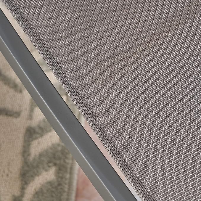 Christopher Knight Home Emma Outdoor Mesh and Aluminum Frame Dining Chair (Set of 2), Gray - Photo 7