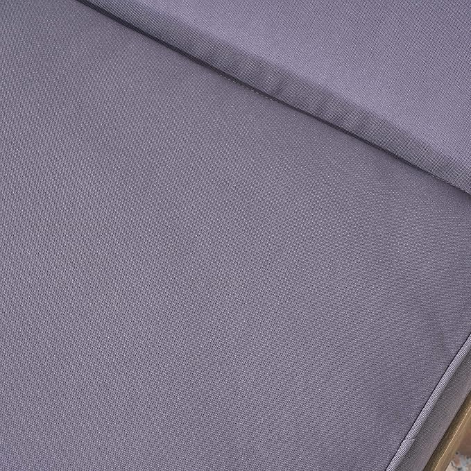 Christopher Knight Home Alisa Outdoor Acacia Wood Chaise Lounge (Set of 2), Grey Finish/Dark Grey Cushion