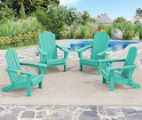 SERWALL Adirondack Chair with Cup Holders - Composite Adirondack Chairs HDPE Outdoor Chairs All Weather Use- Aruba - Photo 2