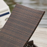 Christopher Knight Home Salem Outdoor Wicker Adjustable Chaise Lounge, Multibrown - Photo 4
