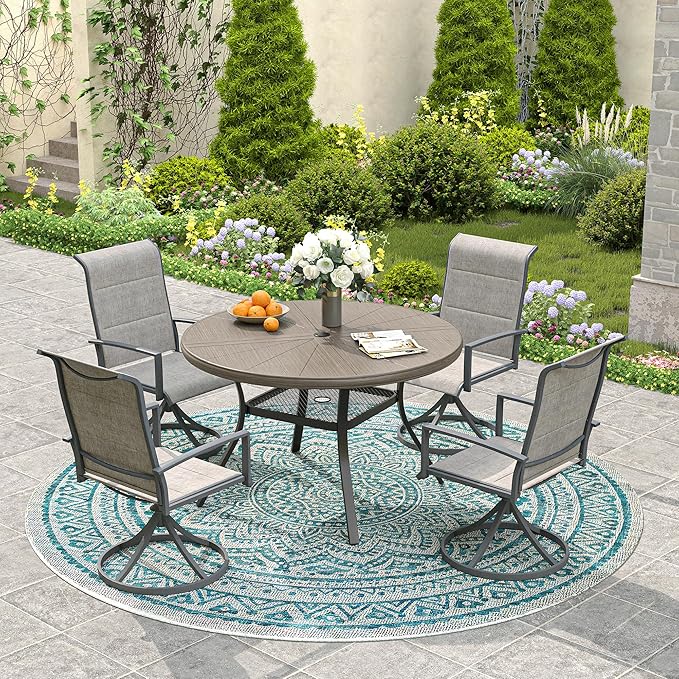 VICLLAX Round Patio Dining Table - Photo 2
