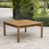 Christopher Knight Home Perla Outdoor Acacia Wood Coffee Table, Teak Finish ,Brown - Photo 3