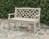 Martha Stewart by POLYWOOD® Chinoiserie 48” Garden Bench in Slate Grey - Photo 2