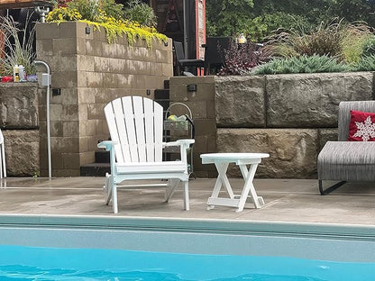 Phat Tommy Foldable Adirondack Chair - Poly Adirondack Chair Folding - HDPE, Heavy Duty, Recycled Plastic - All Weather Outdoor Furniture for Your Deck, Front Porch, or Patio, Cranberry Red