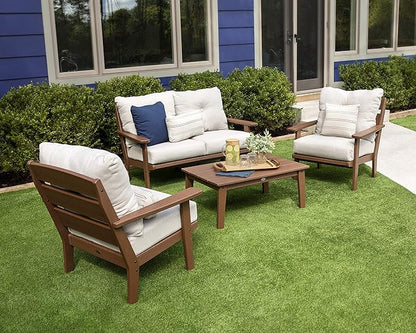 POLYWOOD® Lakeside Chair, White/Marine Indigo