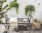 Safavieh Outdoor Collection Brielle Antique White Bench - Photo 2