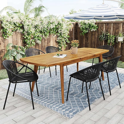 2 Pieces Outdoor Dining Chair,Modern Style Patio Dining Chairs,Breathable Design Stackable Lawn Chairs,Metal Legs+Plastic Backrest,for Patio Or Restaurant Garden (Black)