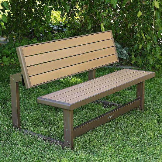 LIFETIME 60054 Convertible Bench / Table, Faux Wood Construction