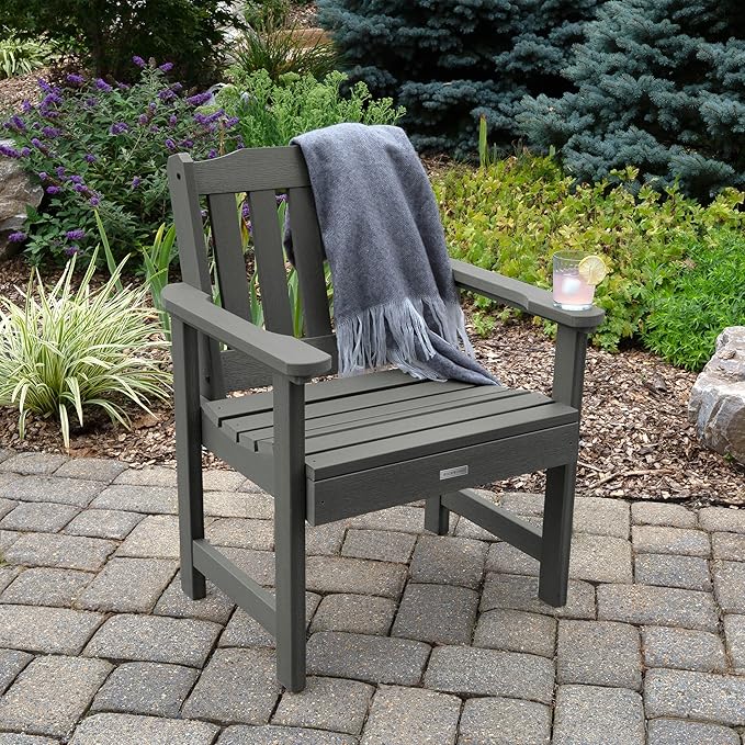 Highwood AD-CHGL1-CGE Lehigh Garden Chair, Coastal Teak