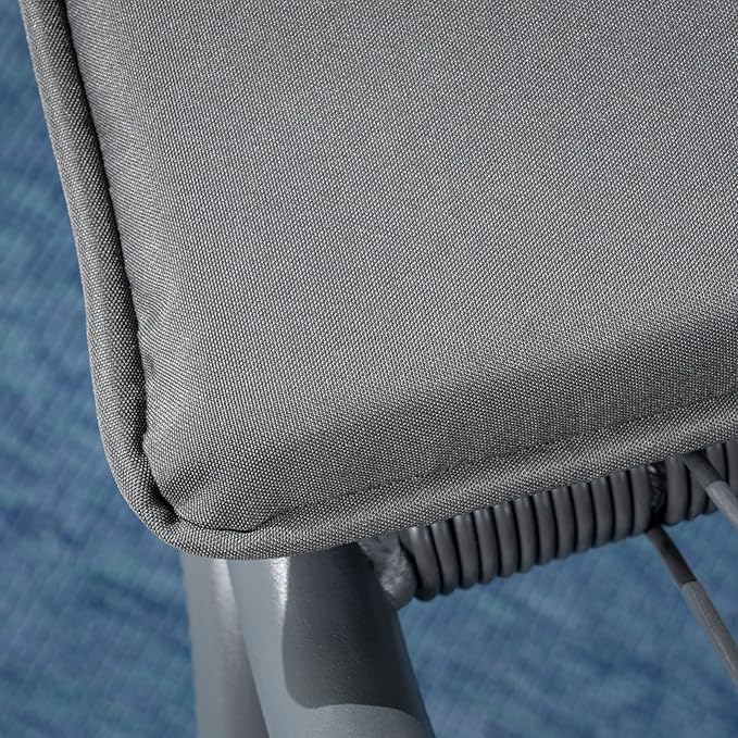 Christopher Knight Home Lydia Outdoor Wicker Club Chair (Set of 2), Gray/White/Gray - Photo 8