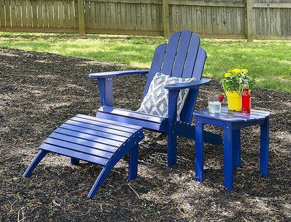 Linon Jayde Blue Adirondack Outdoor Accent Table