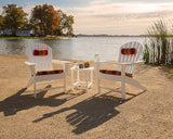 POLYWOOD South Beach 3-Piece Adirondack Chair Set with Side Table - Photo 7