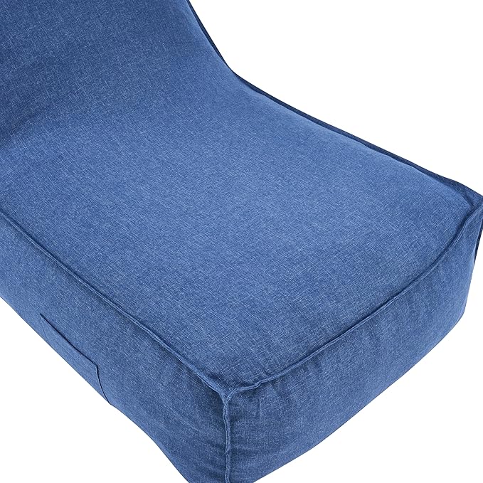 Christopher Knight Home Venny 48" L Outdoor Bean Bag Chair Set of 2, Fabric Bean Bag Chair for Adults and Kids - Photo 8