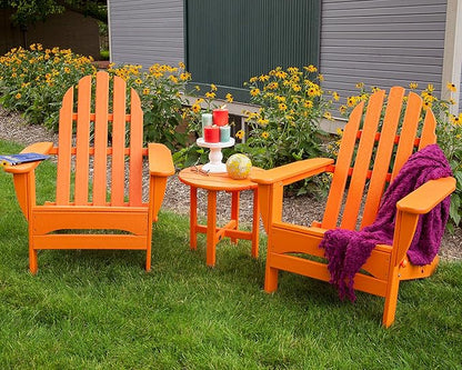 POLYWOOD PWS214-1-GR Classic Adirondack Chair Seating Set in Green