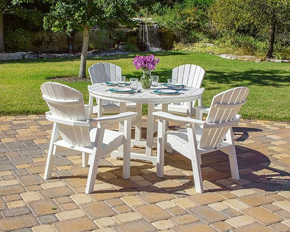 POLYWOOD SHD19SA Seashell Casual Chair, Sand