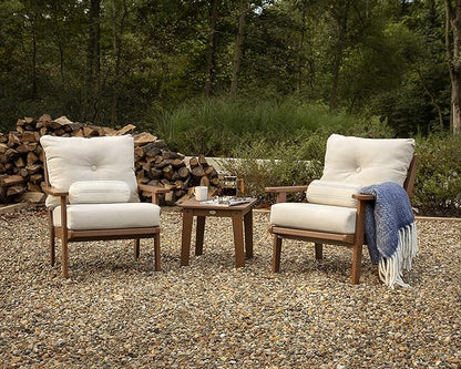 POLYWOOD® Lakeside Chair, White/Marine Indigo